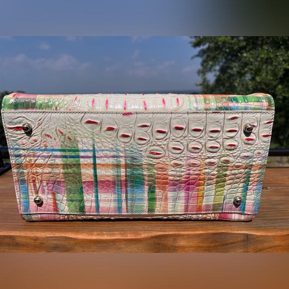 NWT Brahmin Caroline SWEET TEA Ombre Melbourne Satchel - Picture 5 of 12